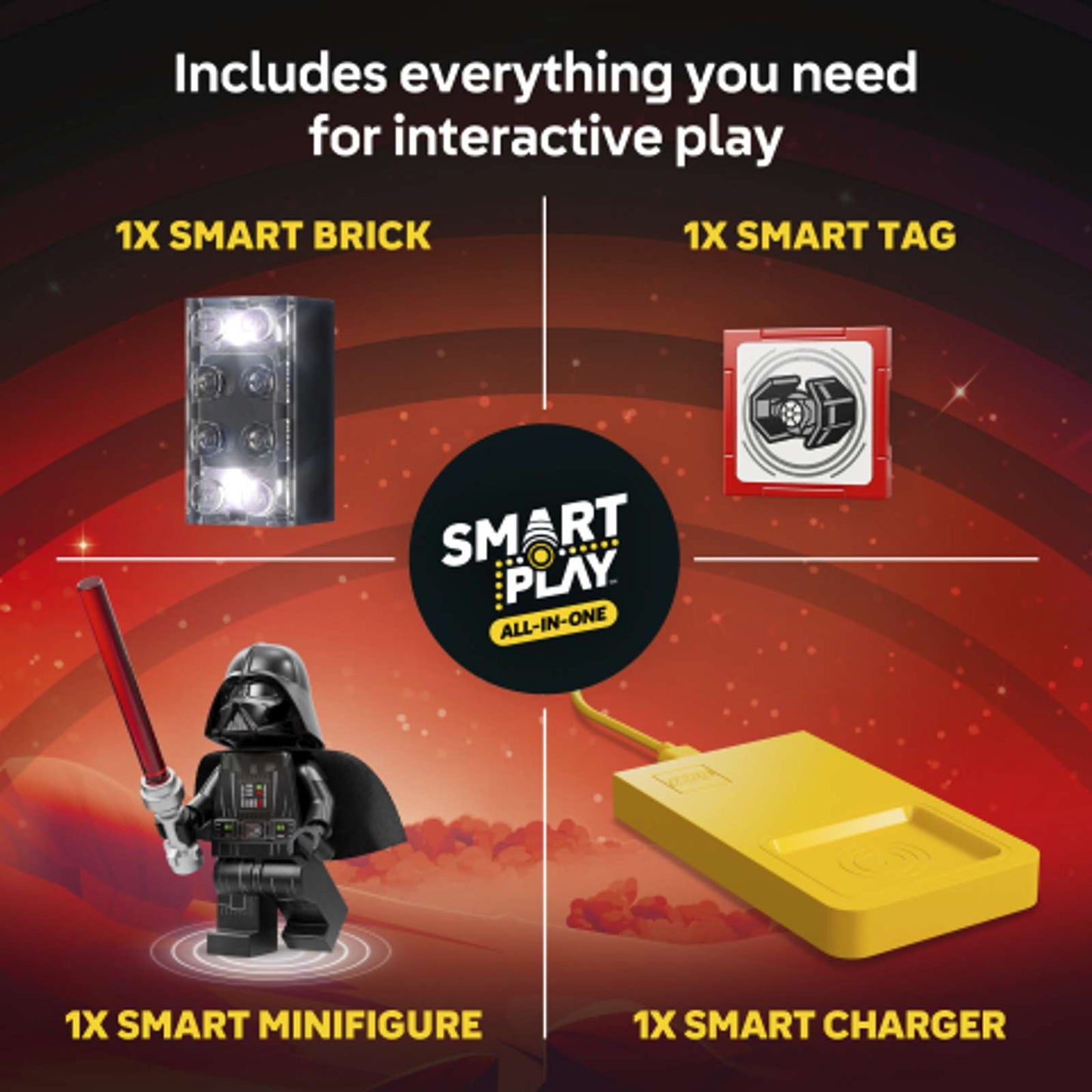 LEGO SMART Play | Star Wars | Darth Vader's TIE Fighter #75421