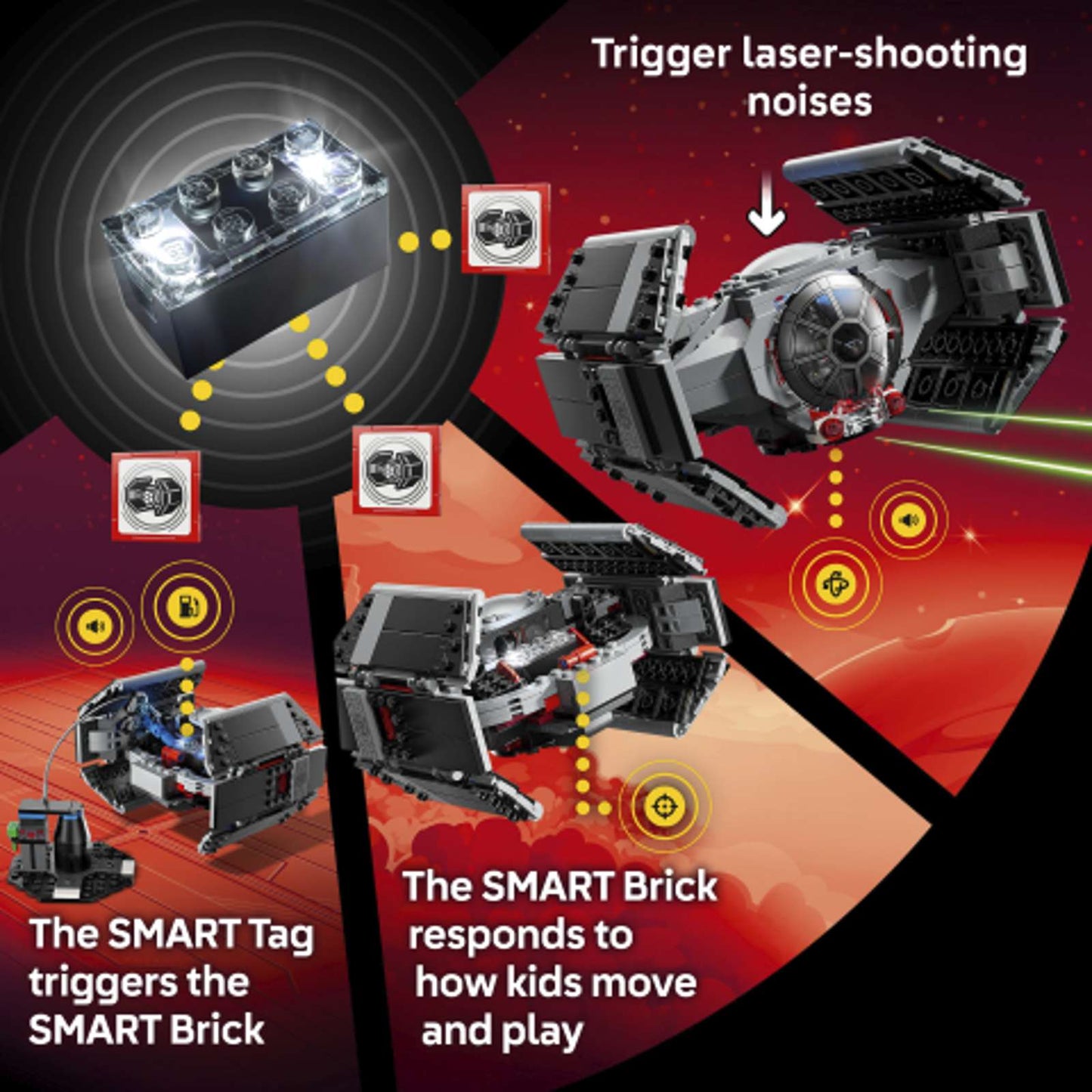 LEGO SMART Play | Star Wars | Darth Vader's TIE Fighter #75421