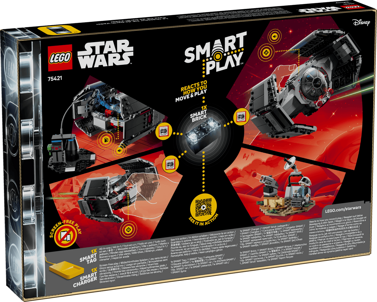 LEGO SMART Play | Star Wars | Darth Vader's TIE Fighter | 82 Pieces | 75421