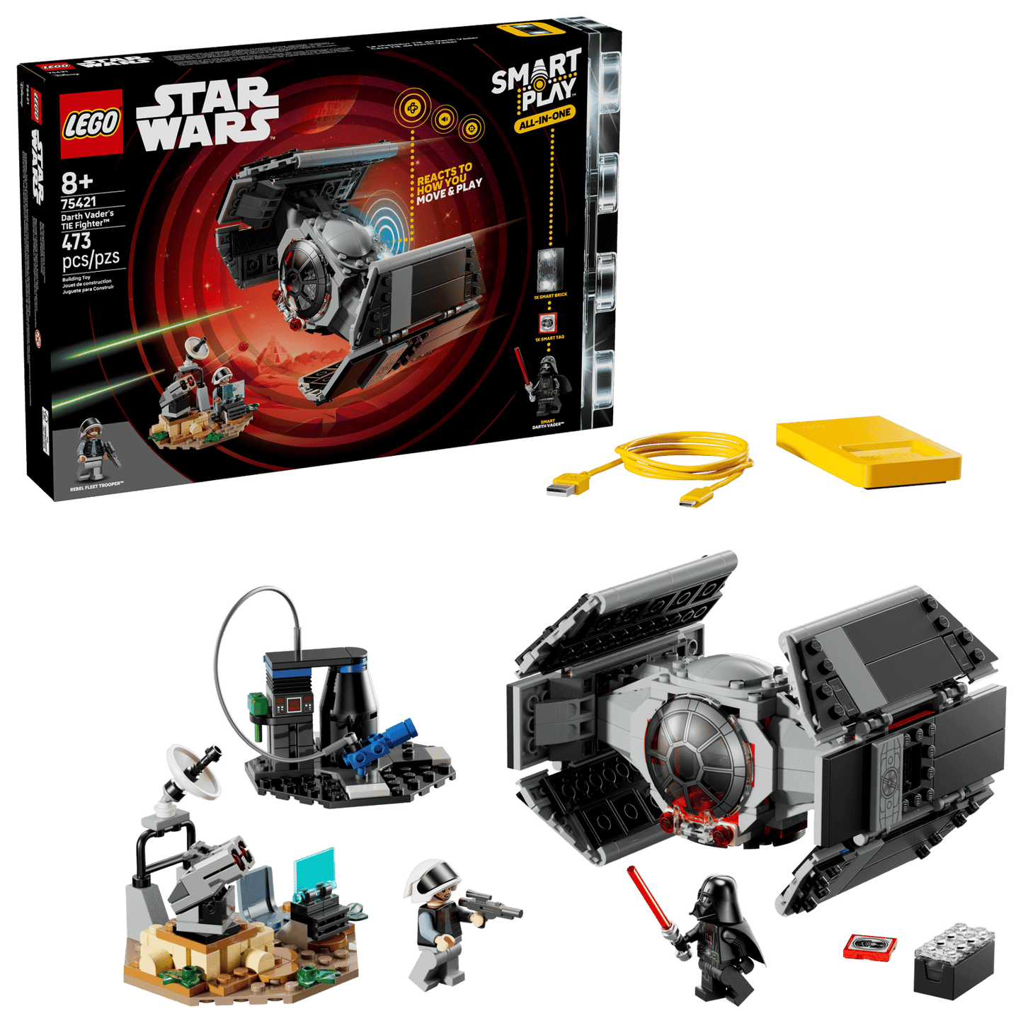 LEGO SMART Play | Star Wars | Darth Vader's TIE Fighter #75421