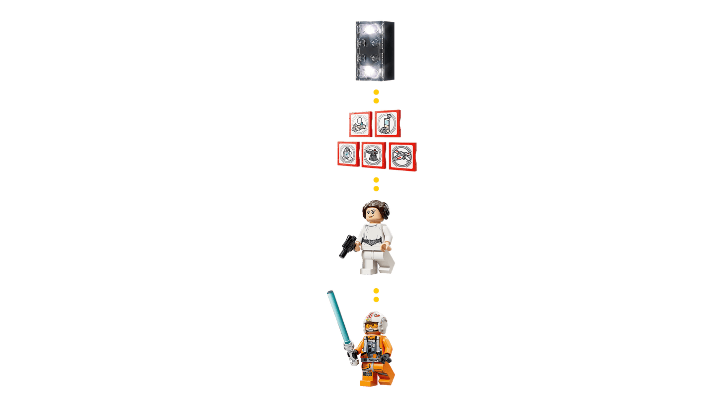LEGO SMART Play | Star Wars | Luke's Red Five X-Wing #75423