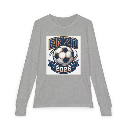 ENZO 2026 | Youth Soccer Long Sleeve Tee | Personalized