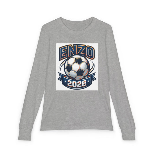 ENZO 2026 | Youth Soccer Long Sleeve Tee | Personalized
