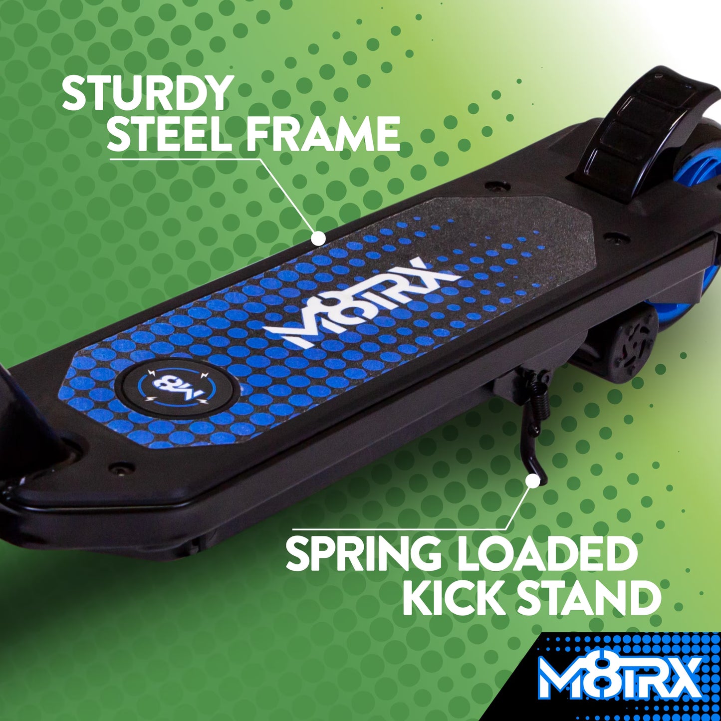 M8TRX | Blue 12V Electric Scooter | Kids Ages 6-12 | Arriving Soon