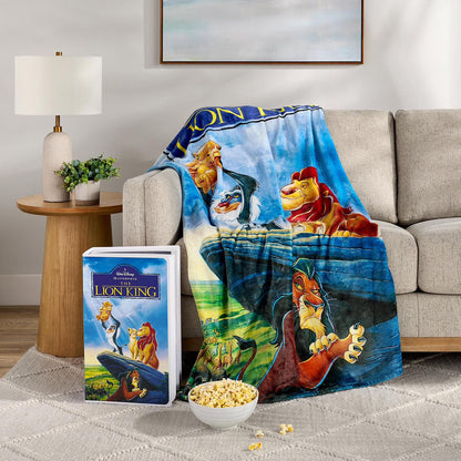 Disney Classic | VHS Boxed Silk Plush Throw Blanket 50" x 70" | The Little Mermaid