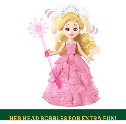 Universal Pictures Wicked | Glinda Floating Bubble Toy with Vehicle & Glinda Figure