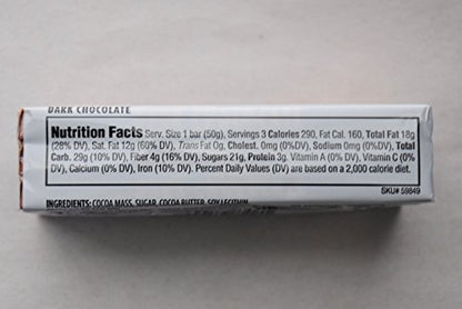Belgian Dark Chocolate Bars 3 Variety Pack - Total 9 Bars, 1.7 ounces
