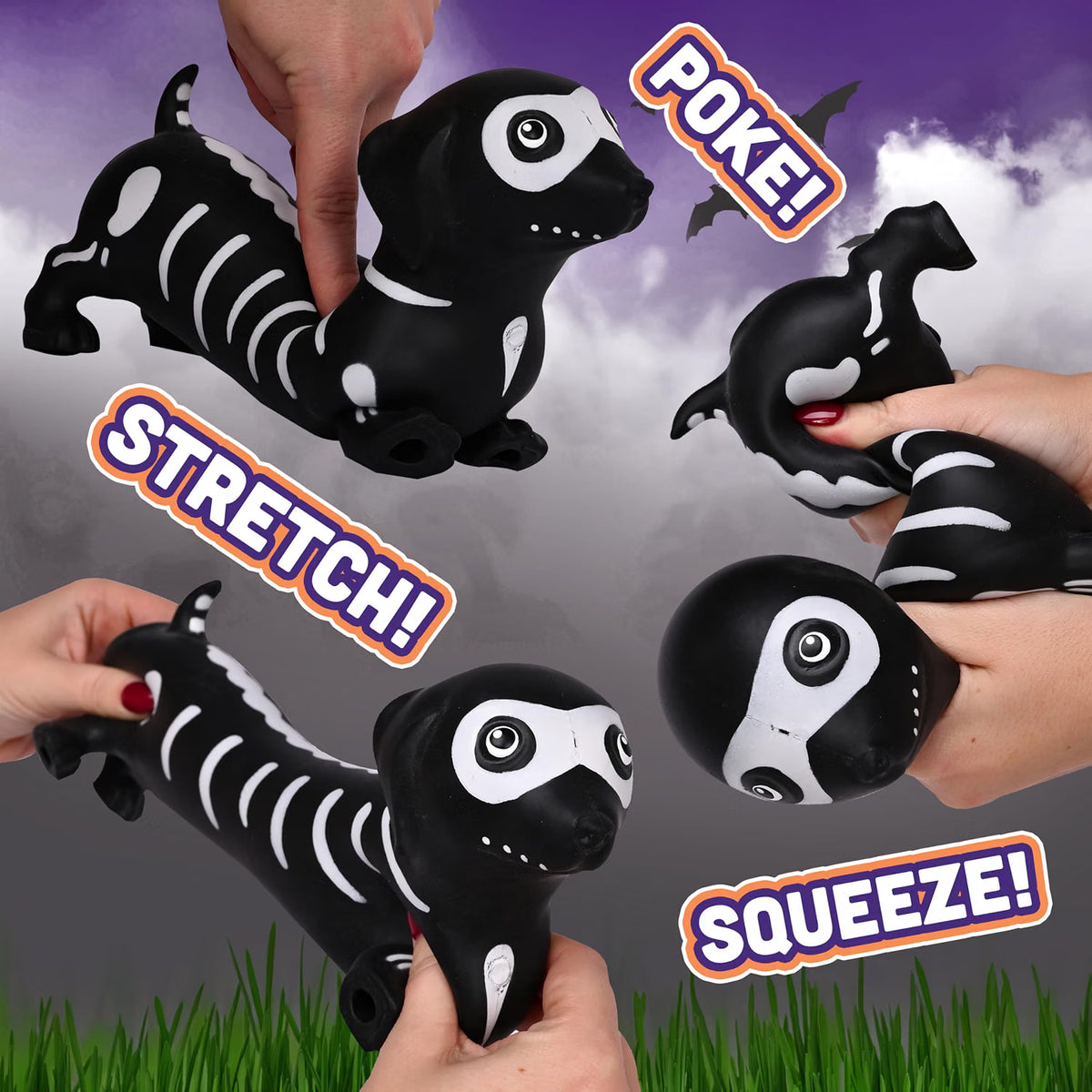 ToyMendous | Skeleton Weenie Dog | Slow-Rising Squishy