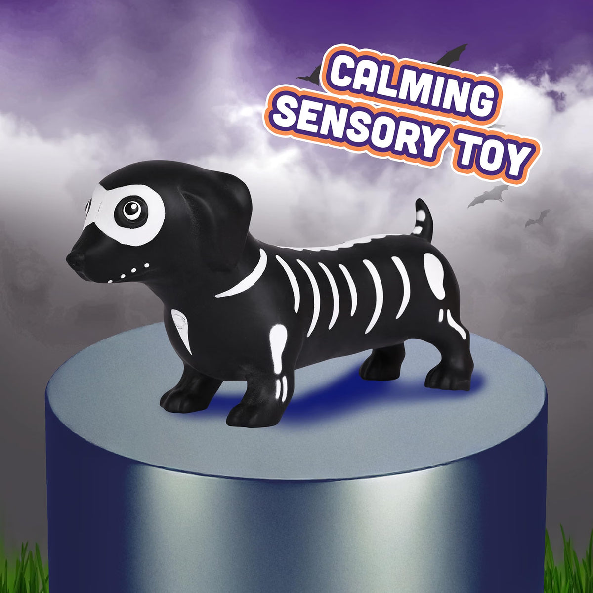 ToyMendous | Skeleton Weenie Dog | Slow-Rising Squishy