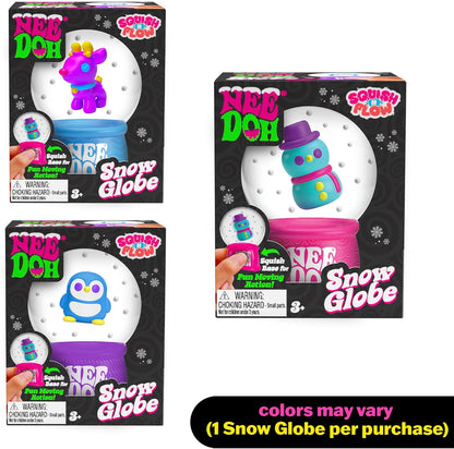 Nee Doh | Snow Globe | Squish N Flow | One Random Assorted Color