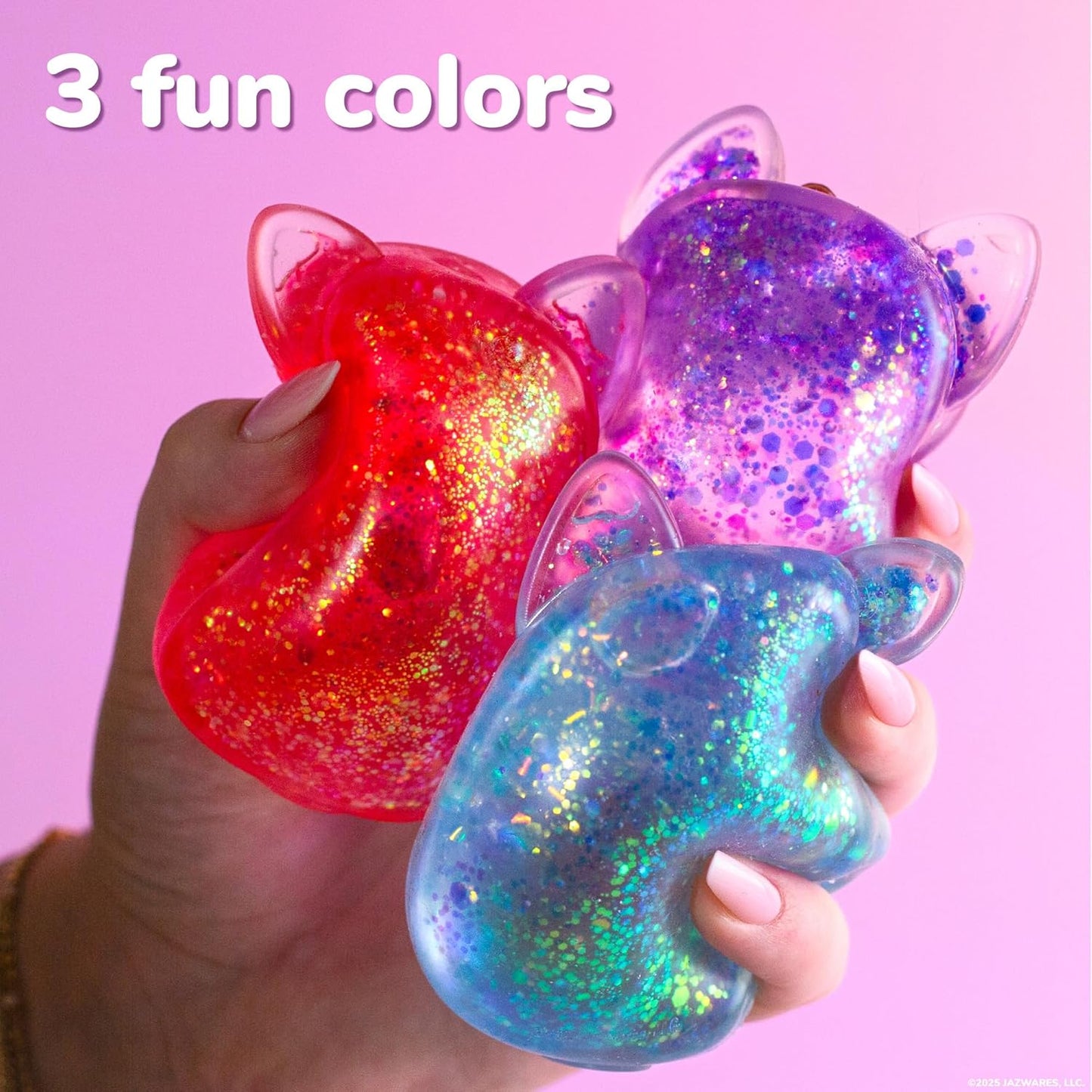 Original Squishmallows™ SLIMYGLOOP Gelli Gels | Slow Rising Sensory Squeeze Toy with Glitter