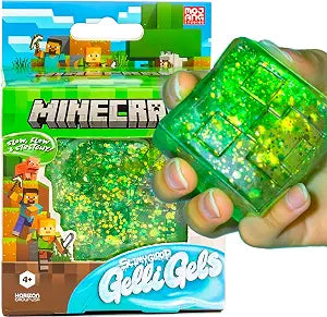 Horizon Group USA | Minecraft SLIMYGLOOP Gelli Gels | Creeper Squishy