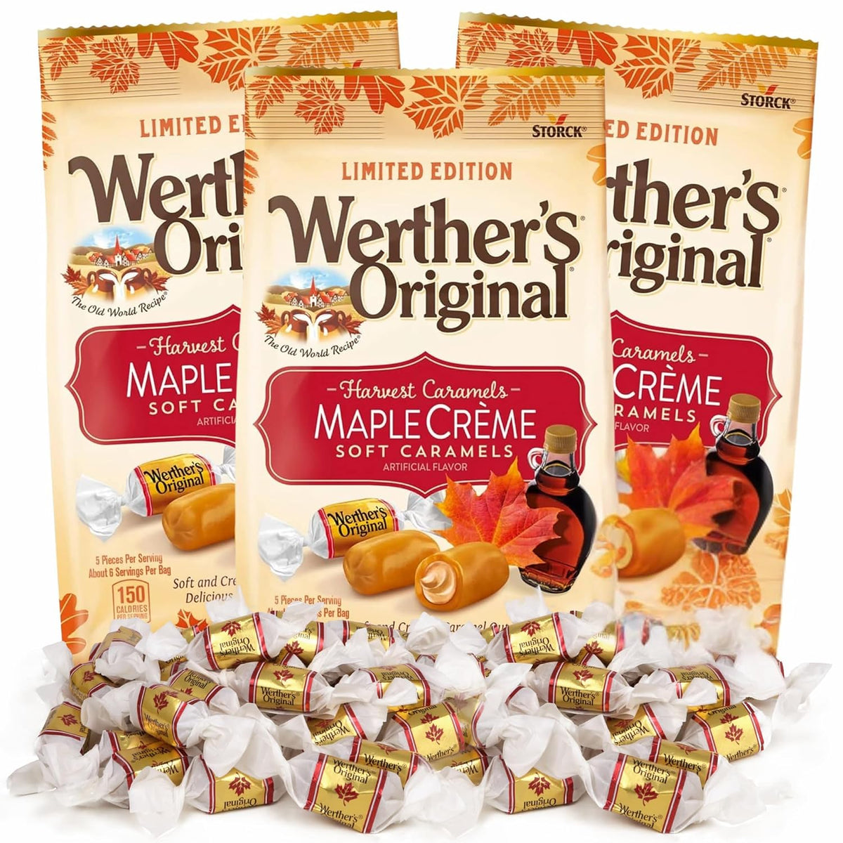 Werther's | Maple Creme Soft Caramels | 3-Pack
