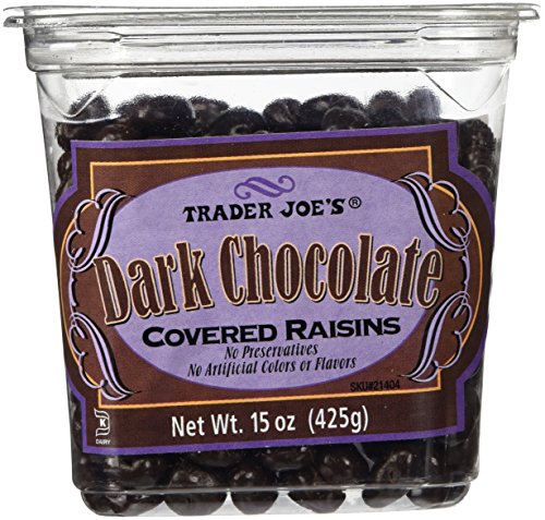 Dark Chocolate Covered Raisins by Trader Joe's