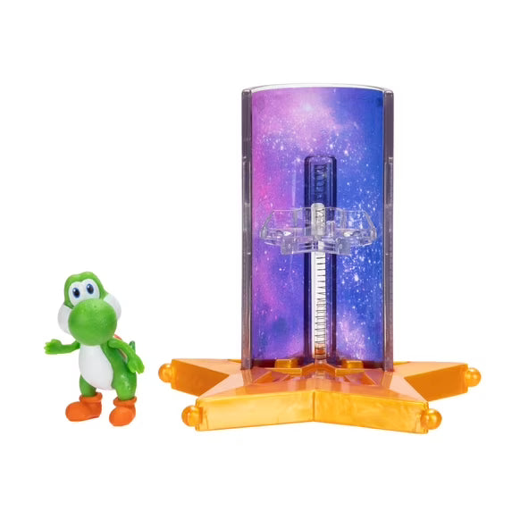 Super Mario Galaxy Movie | Yoshi 1.5" Action Figure W/ Star Launcher