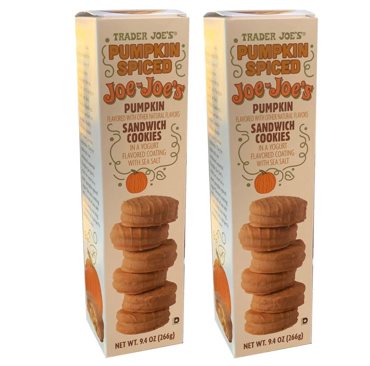 Trader Joe's | Pumpkin Spiced Joe-Joe's | Sandwich Cookies | Pack of 2