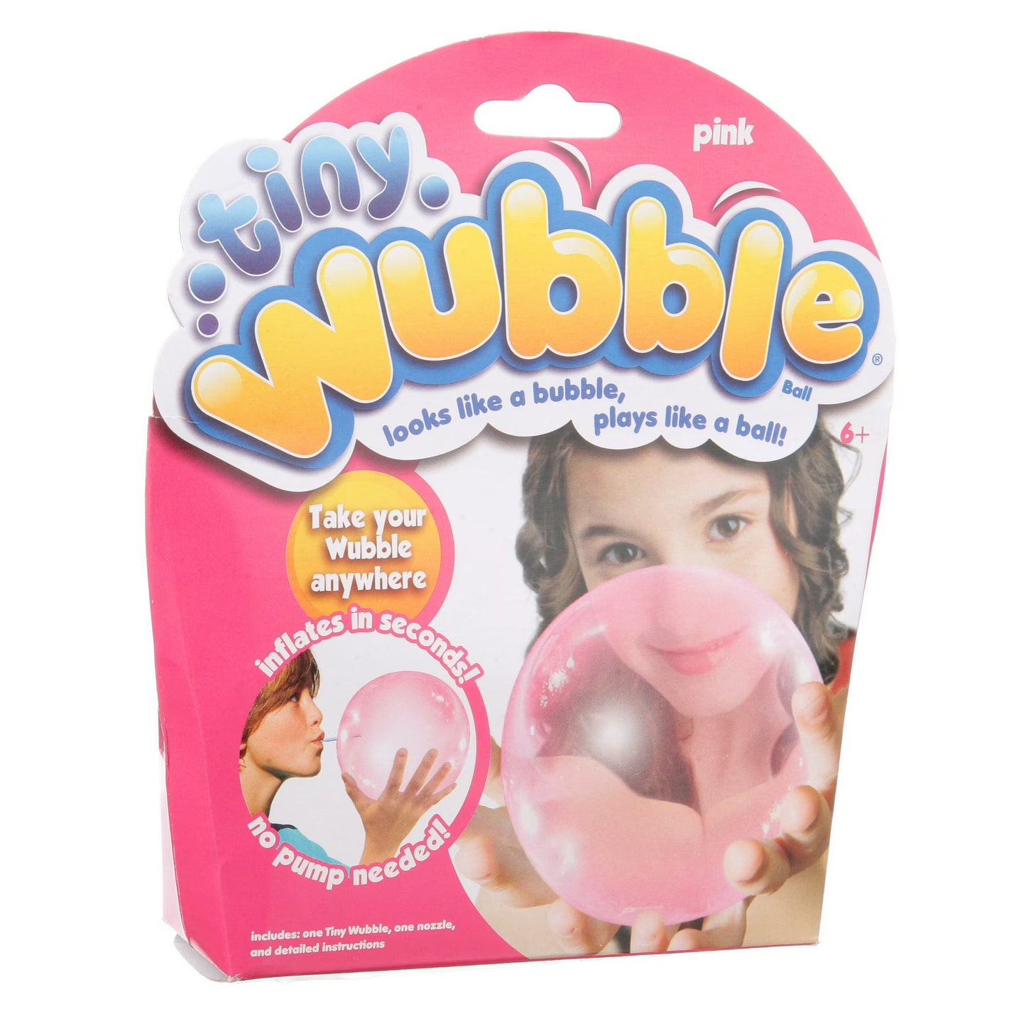 Tiny Wubble Bubble Ball – Pink | Stretchy, Bouncy & Super Squishy Sensory Toy