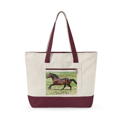 Amazing Grace Ranch | Tomcat Chex | Zippered Canvas Tote | Choose Color
