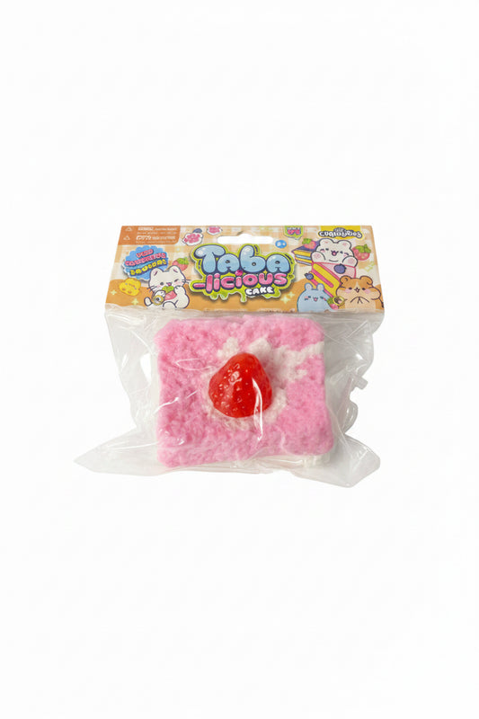 Taba-Licious Pink Cake Squishy Toy