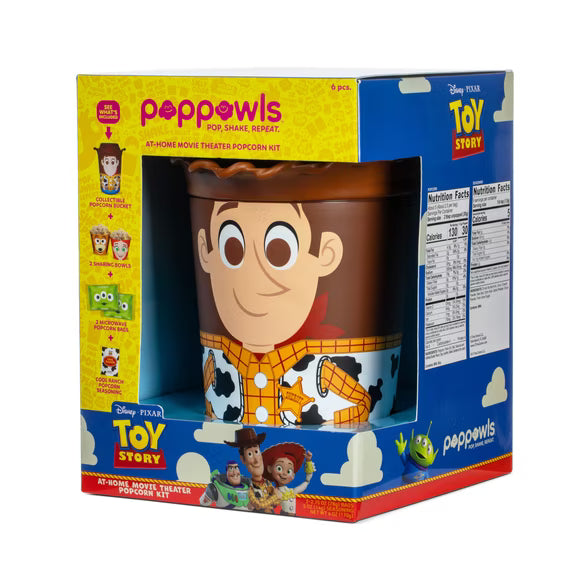 Toy Story - Woody - Poppowls At-Home Movie Theater Popcorn Kit - All Ages
