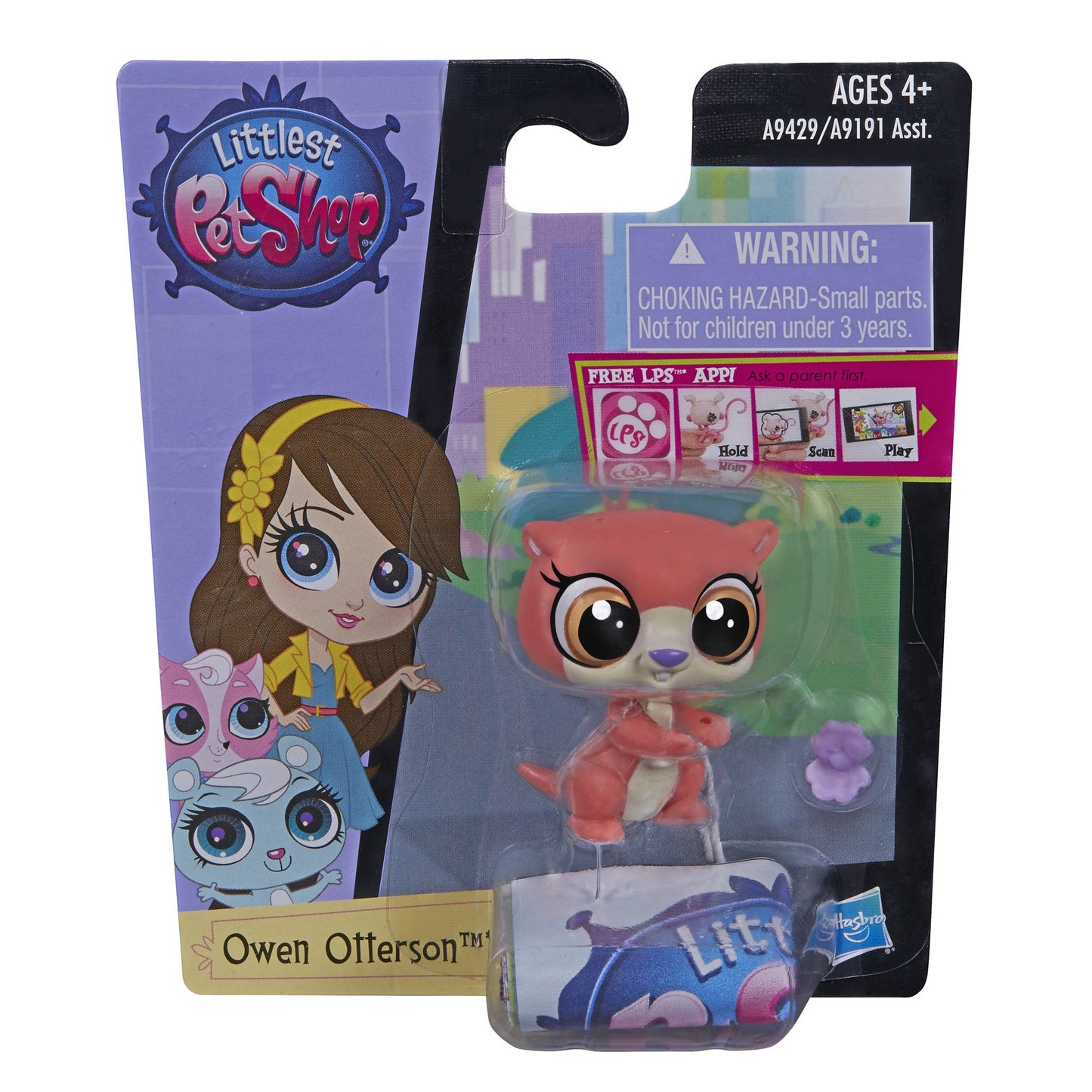 Littlest Pet Shop toy in packaging with brand logo and product details.