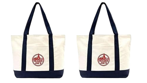 Two tote bags with a visible brand logo on a white background