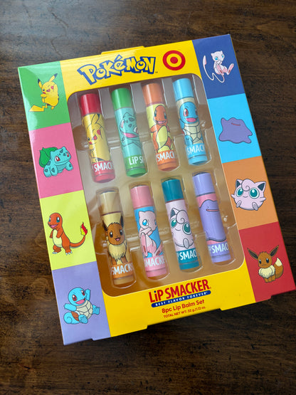Pokémon Lip Smacker 8pc Lip Balm Set