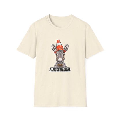 Almost Magical | Cute Donkey Wearing Traffic Cone | Tee