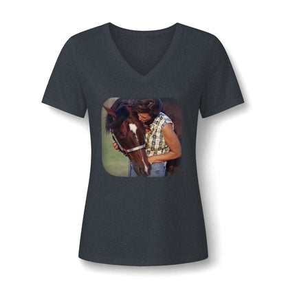 Amazing Grace Ranch | Tomcat Chex | Women's V-Neck Tee 2 | Choose Color
