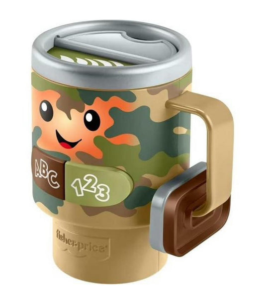 Mattel Fisher-Price Laugh & Learn  Coffee Mug Cup - Camo with lights & sounds