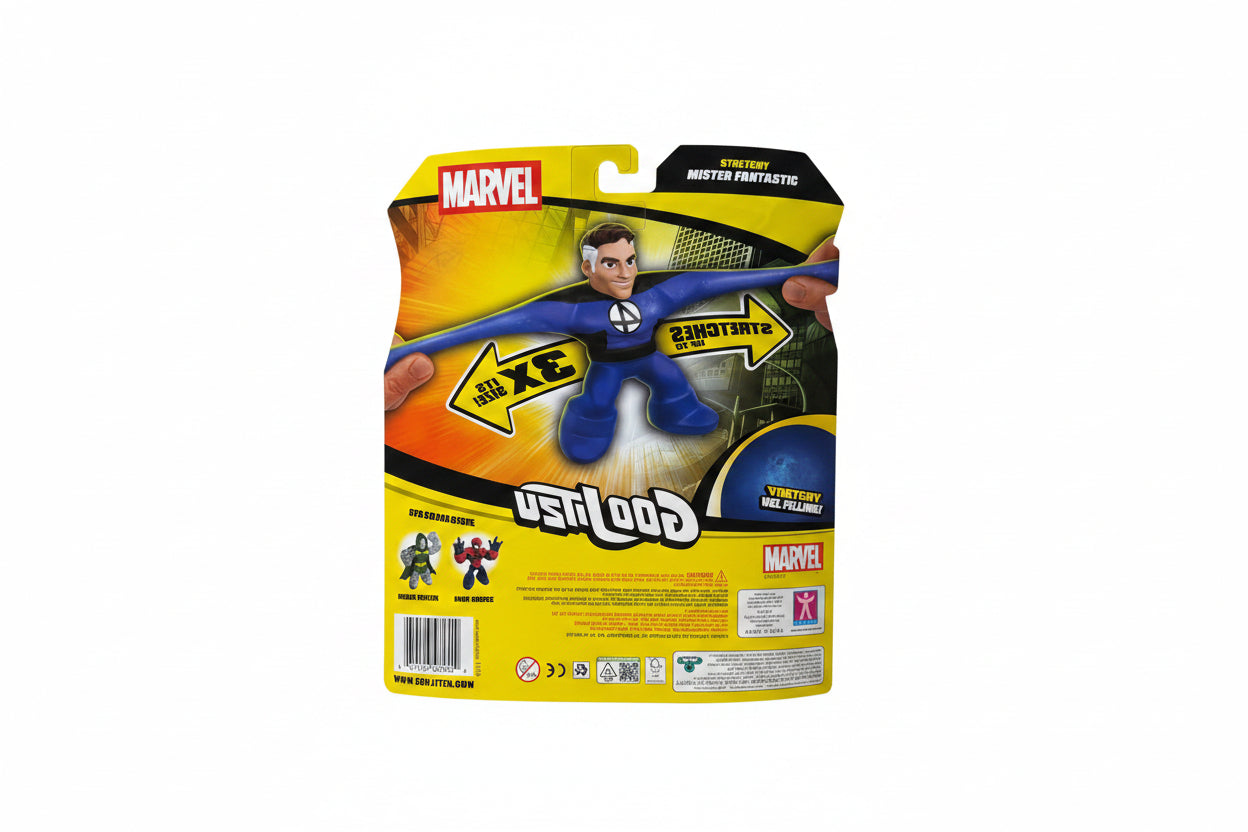 Heroes of Goo Jit Zu Marvel Stretchy Hero Pack - Mr. Fantastic Action Figure | Series 12