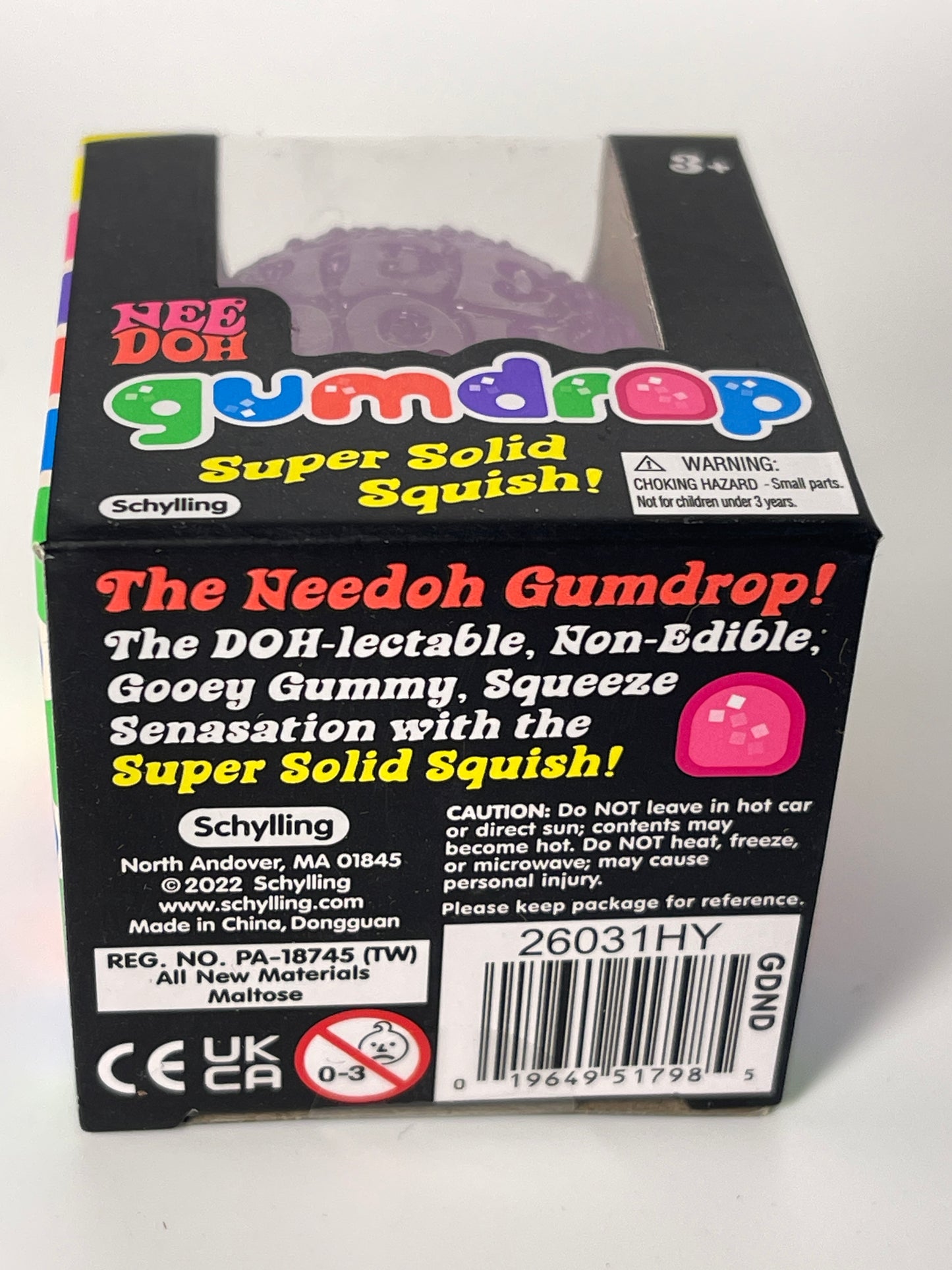 Needoh Gumdrop | Squishy Fidget Toy (Purple)