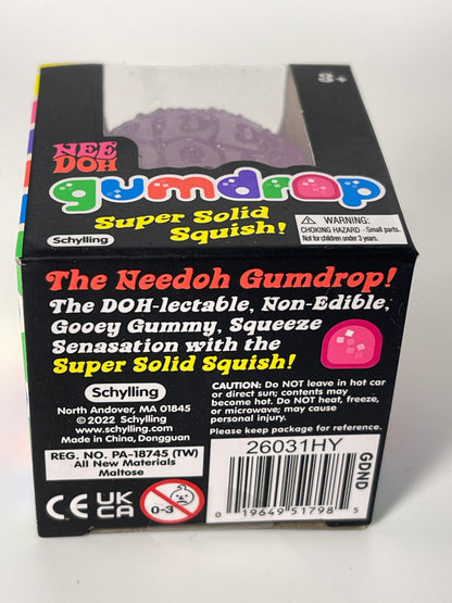Needoh Gumdrop | Squishy Fidget Toy (Purple)