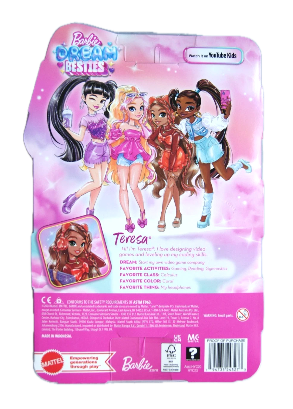 Barbie Dream Besties | Teresa Posable Fashion Doll with Accessories