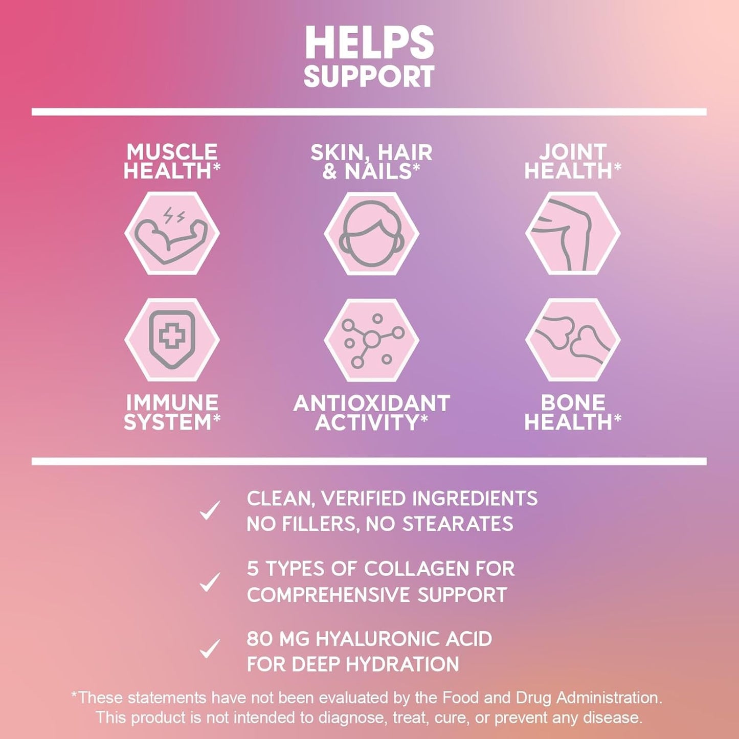 BioEmblem Beauty Collagen | 11G Hydrolyzed Multi-Collagen Peptides