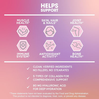 BioEmblem Beauty Collagen | 11G Hydrolyzed Multi-Collagen Peptides
