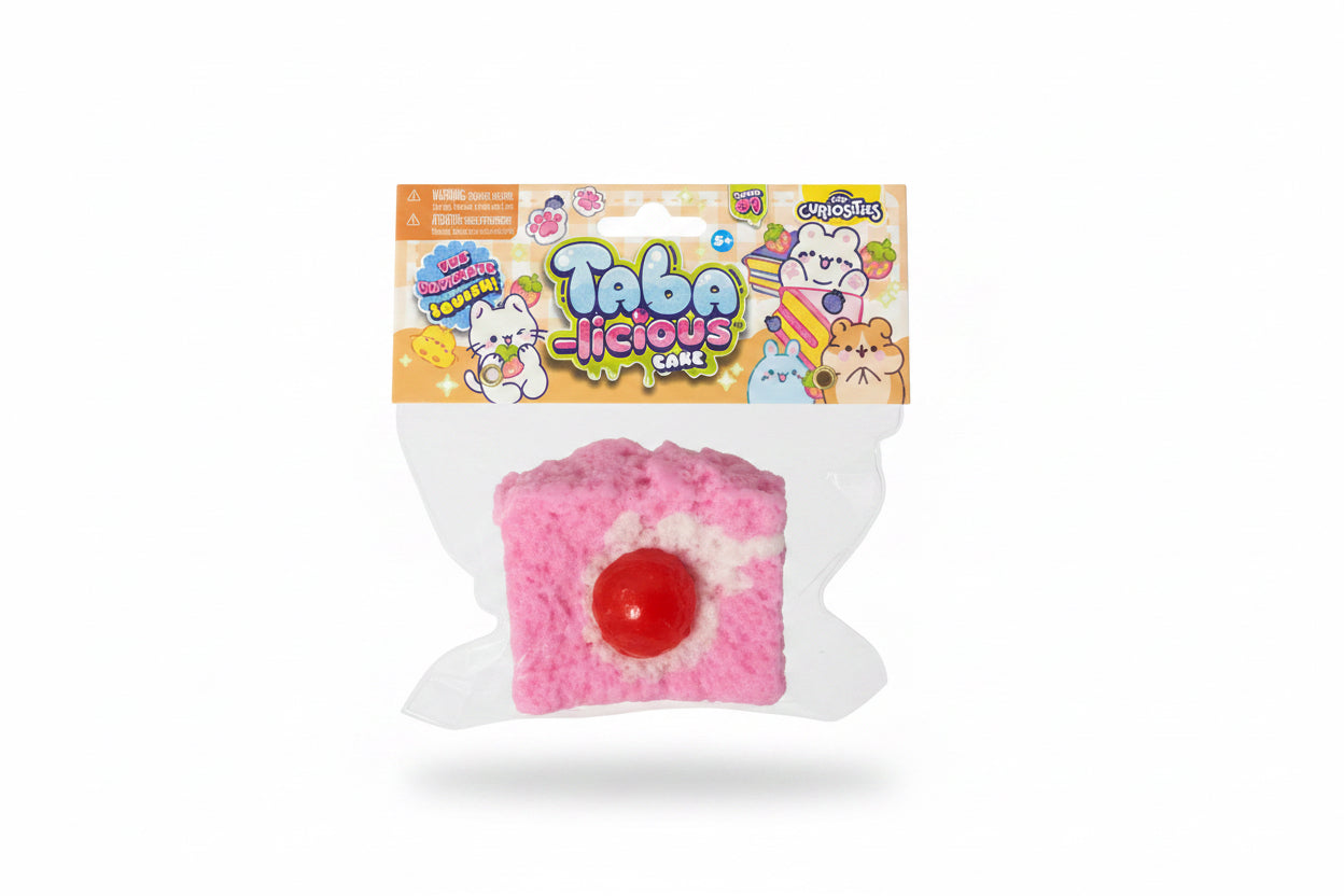 Taba-Licious Pink Cake Squishy Toy