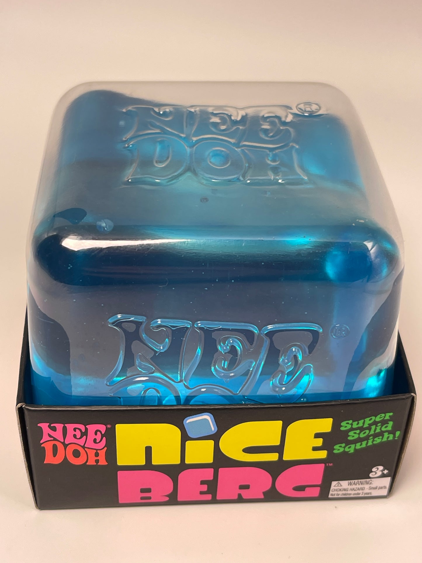 Needoh Nice Berg Blue Squishy Fidget Toy