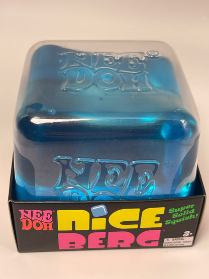 Needoh Nice Berg Blue Squishy Fidget Toy