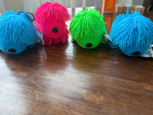 Pufferoo Fuzzy Dog Squishy Toy