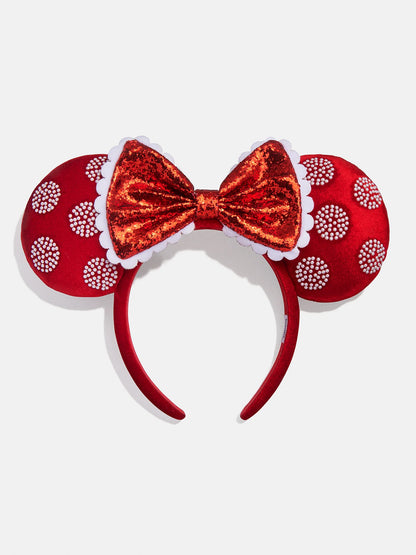 BaubleBar x Disney Minnie Mouse Red & Pearl Ears Headband