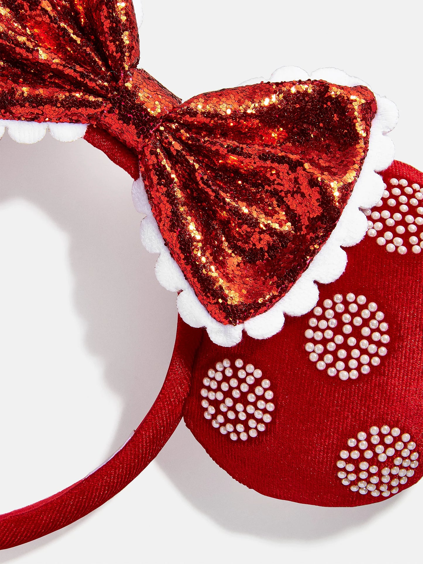 BaubleBar x Disney Minnie Mouse Red & Pearl Ears Headband
