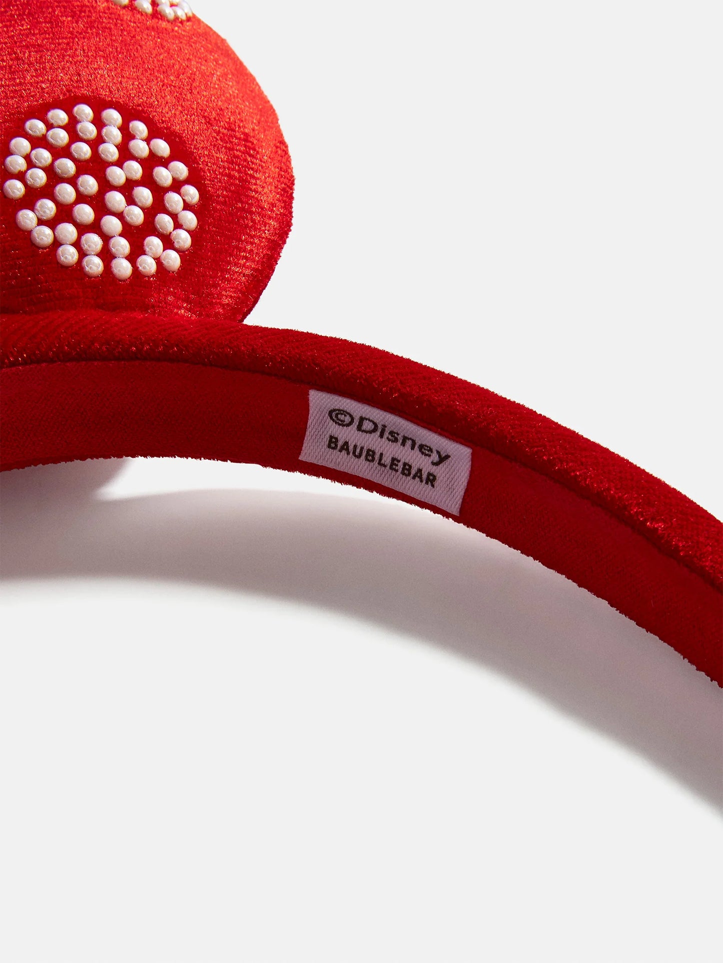 BaubleBar x Disney Minnie Mouse Red & Pearl Ears Headband