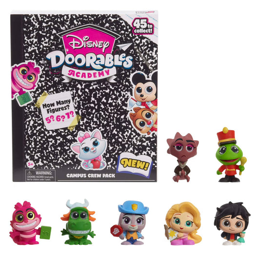 Disney Doorables Academy | Campus Crew Pack | Collectible Blind Bag Figures