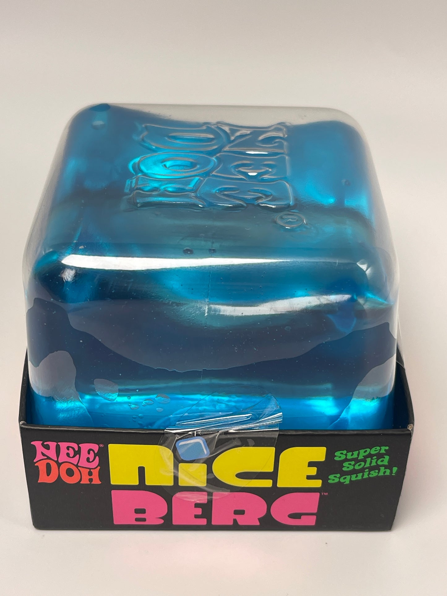 Needoh Nice Berg Blue Squishy Fidget Toy