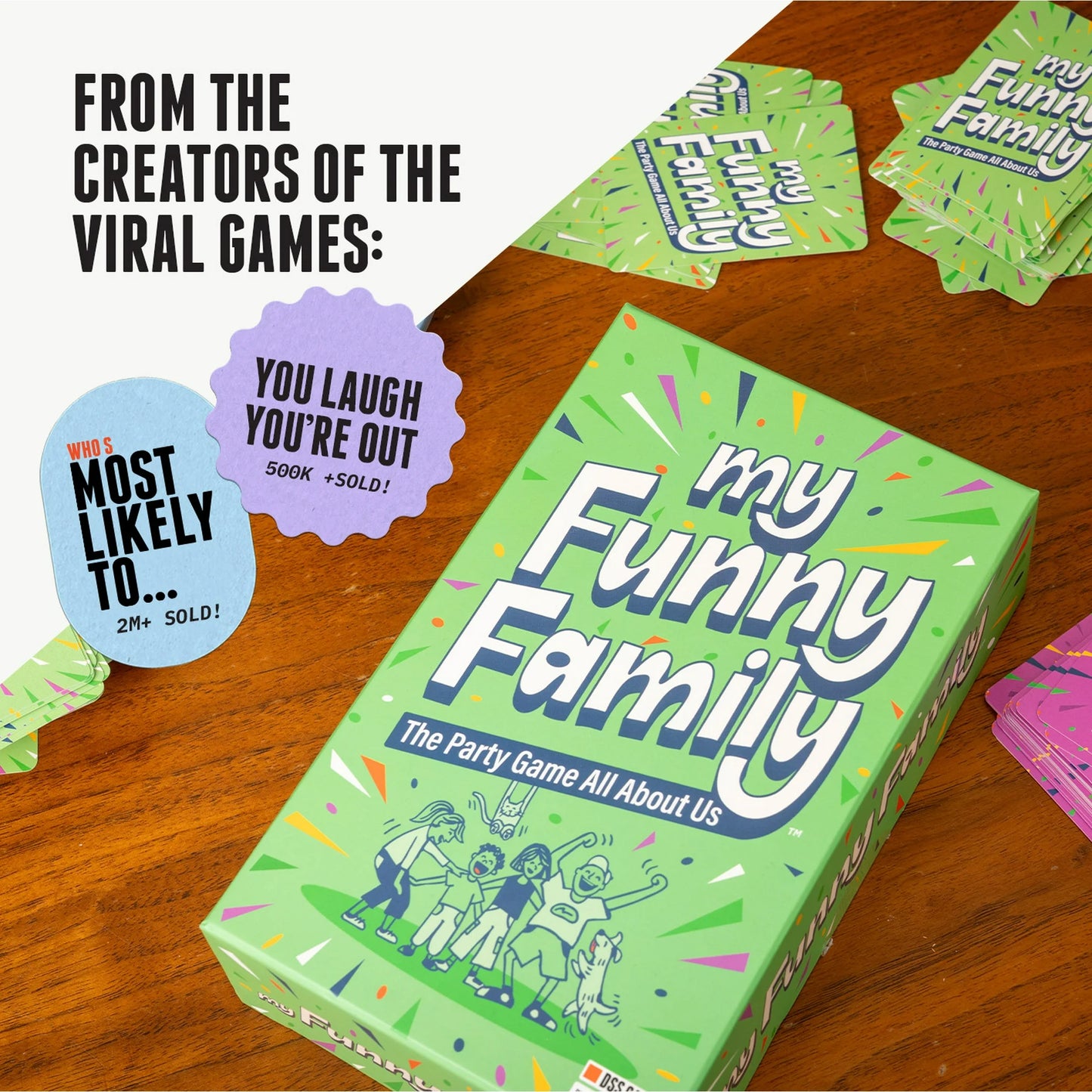 My Funny Family | DSS Games Fun Card Game for Kids, Adults & Families