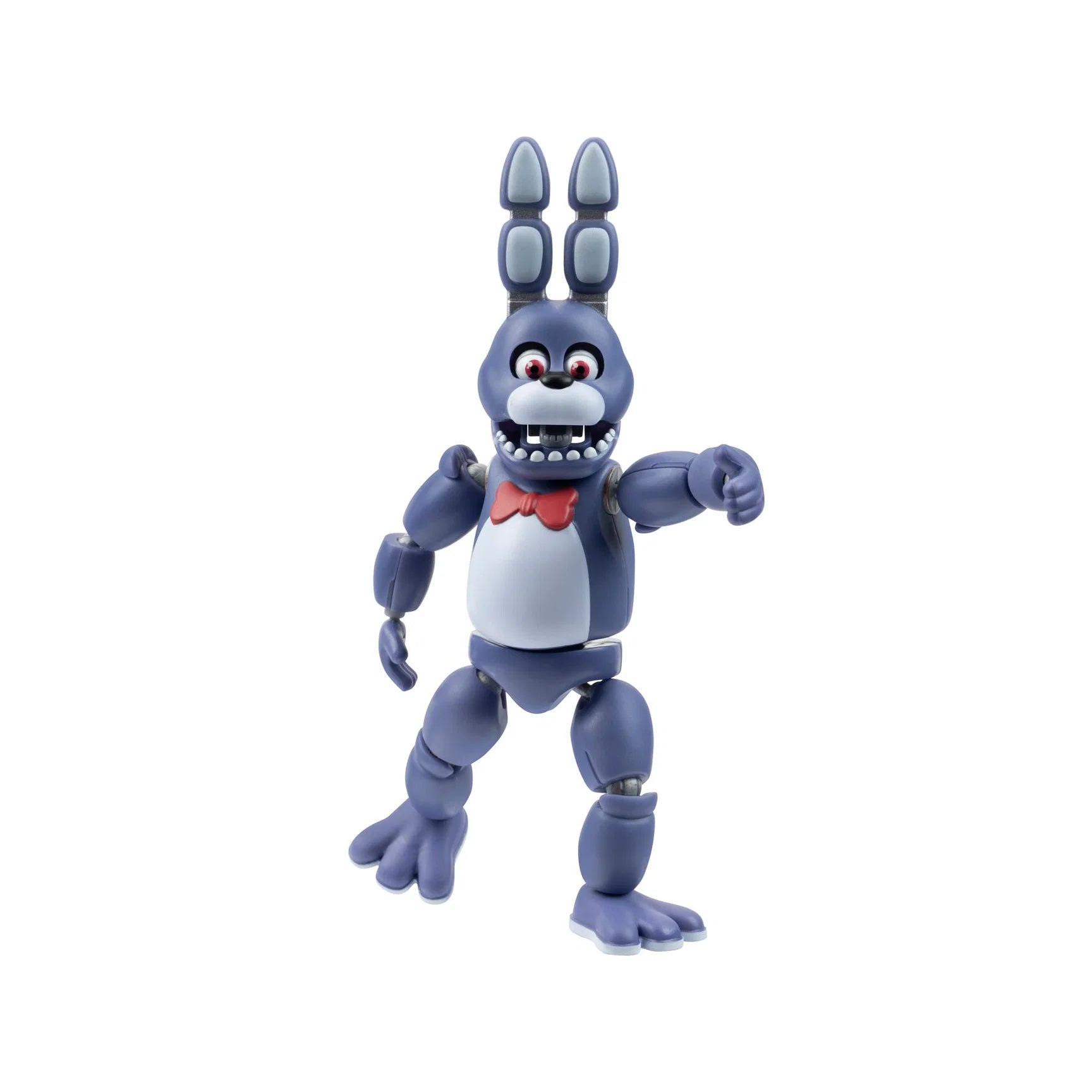 Action figure with a blue bunny-like design on a white background