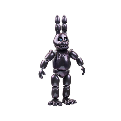 Black rabbit-like action figure with a white background