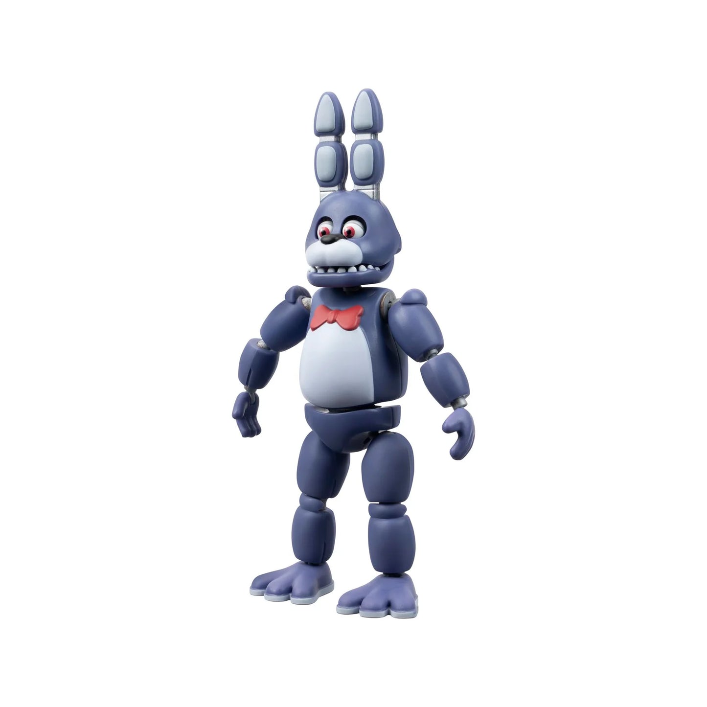 Action figure with a blue and white design on a white background