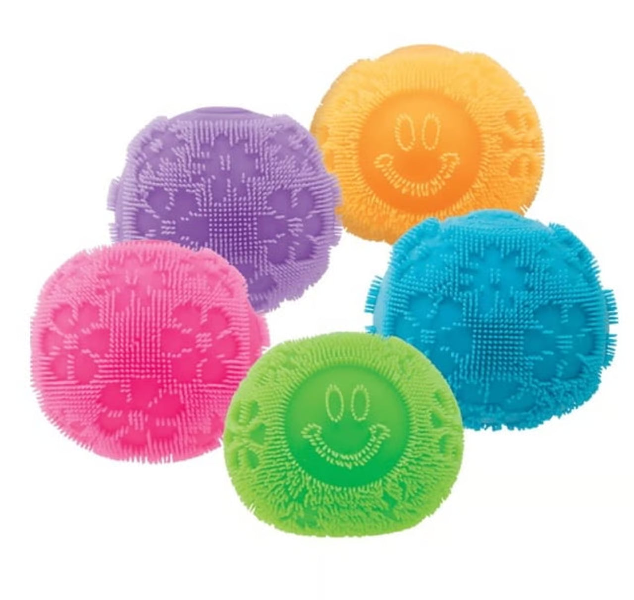 Schylling | NeeDoh Flower Power Fuzz Ball | Choose Your Color